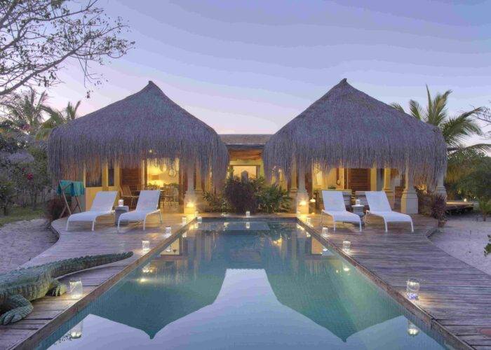 The luxury accommodation of Azura Benguerra Island Lodge in Mozambique