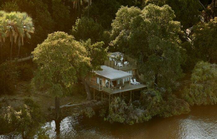 View of the accommodation at Victoria Falls River Lodge