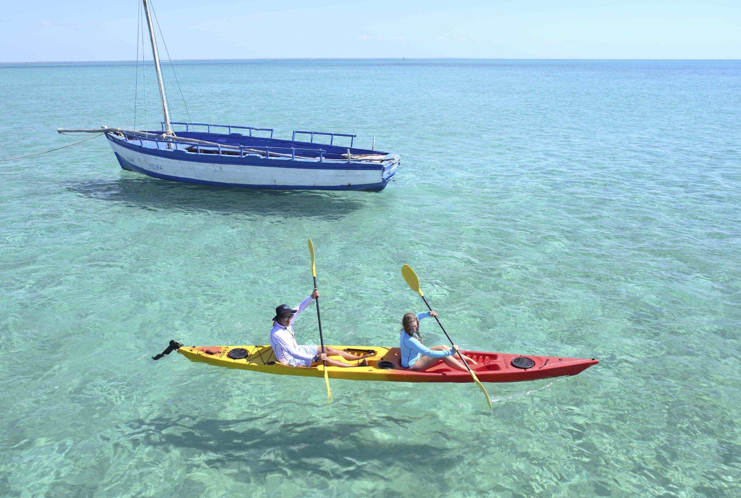 kayaking in mozambique