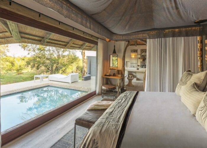 bedroom interior of Leopard Hills in Kruger Park