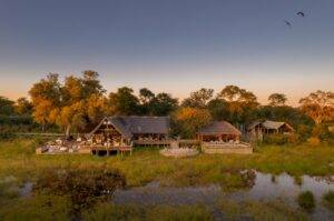Sable Alley Camp accommodation main building in Botswana