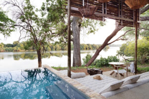 The luxury accommodation by Victoria Falls at Matetsi River Lodge in Victoria Falls
