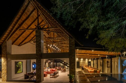 The main accommodation area of Chobe River Lodge in Botswana